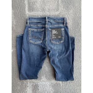 Silver Jeans Company Women's W25 L29 Elyse Curvy Fit Mid‎ Rise Leg New With Tags